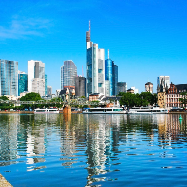 Skyline of Frankfurt am Main, Germany.