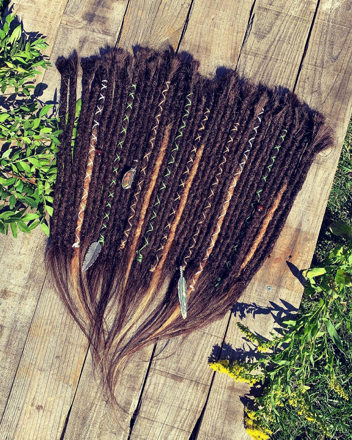 Human Hair Dreadlock Extensions Decorations Etsy