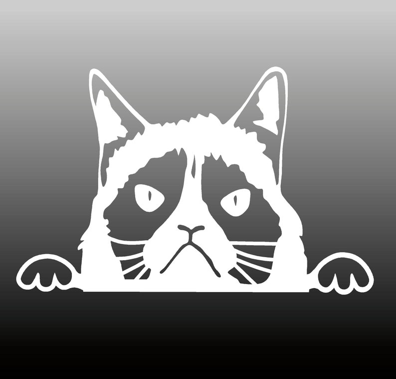Download Grumpy Cat SVG Download cut with Sillhouette or Cricut ...