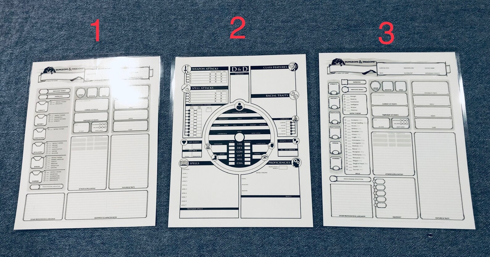 Dnd Character Sheet Double Sided