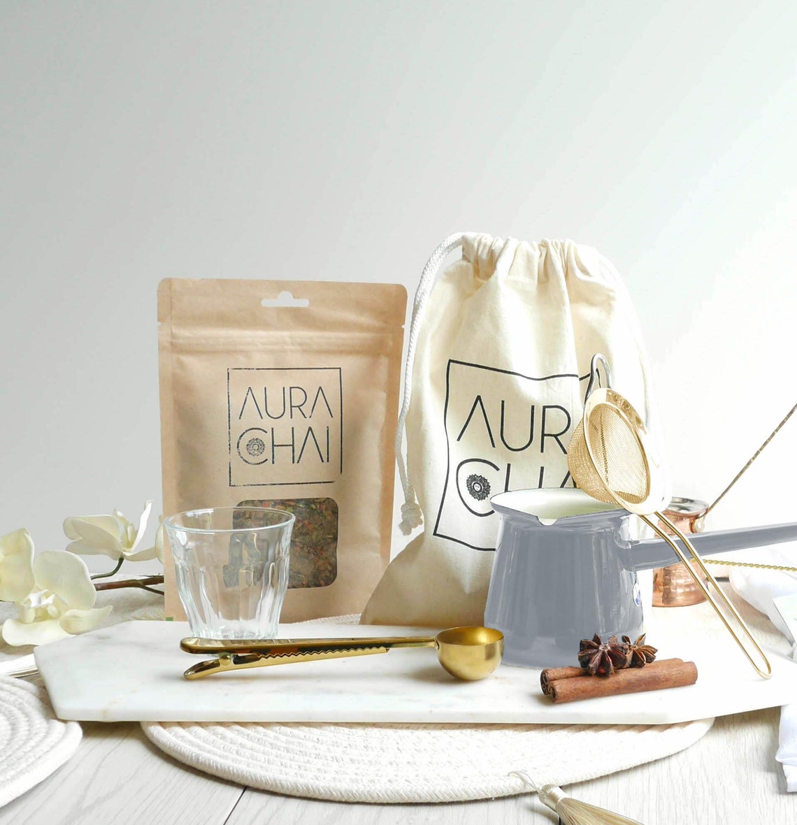 Deluxe Chai Latte Gift Set for Two Etsy