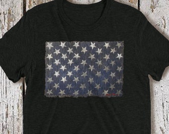 vintage american flag shirt - 4th of July tshirt - patriotic shirts - american flag shirt mens - american flag shirt unisex