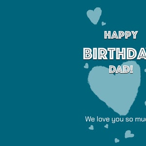 Printable Dad Birthday Card