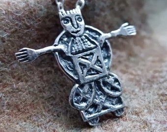 Saint Pendant Based on The Book of Deer Illuminated Manuscript