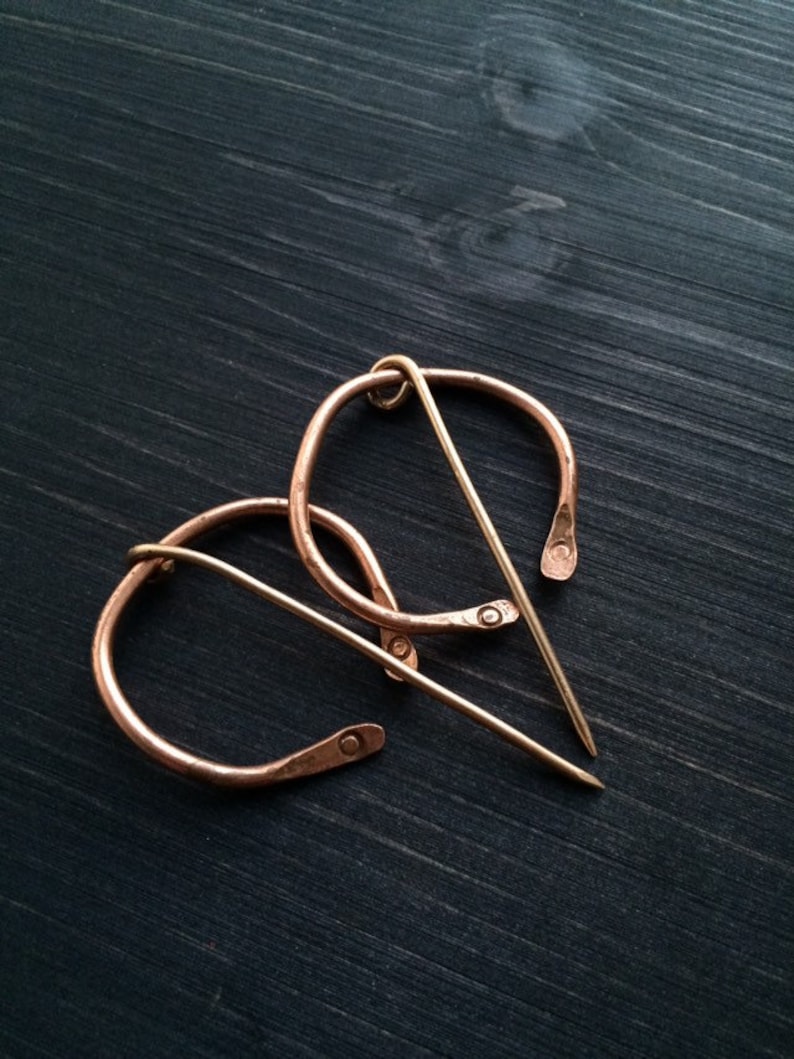 Bronze Age Inspired penannular Brooches in bronze or silver image 3