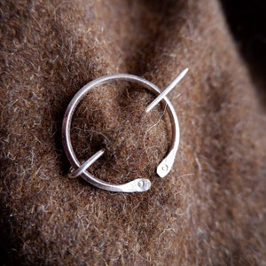 Bronze Age Inspired penannular Brooches in bronze or silver image 6