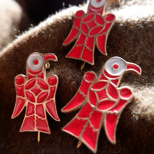 Merovingian Eagle/Raven Brooch in Bronze or Sterling Silver