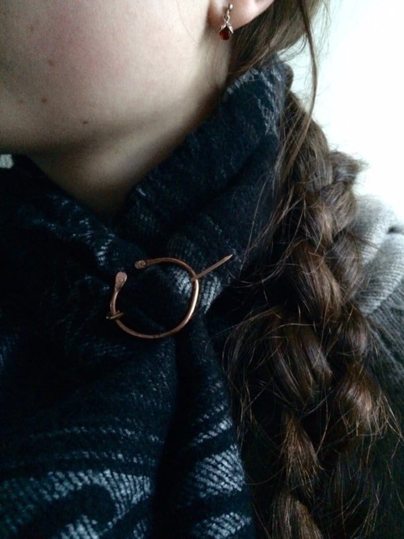 Bronze Age Inspired penannular Brooches in bronze or silver image 4