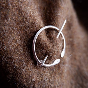 Bronze Age Inspired penannular Brooches in bronze or silver image 8