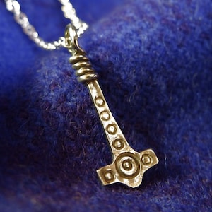 Anglo Saxon Thunor Hammer / Thors hammer/ Mjolnir. Available in silver or bronze image 4