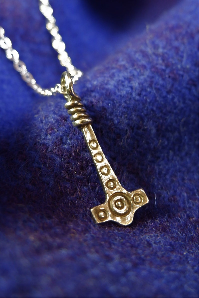Anglo Saxon Thunor Hammer / Thors hammer/ Mjolnir. Available in silver or bronze image 4