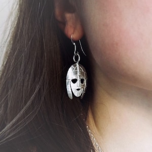 Sutton Hoo Helmet Earrings in Bronze, Sterling Silver or 9ct Gold