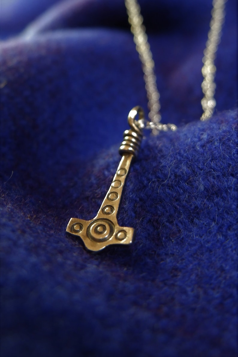 Anglo Saxon Thunor Hammer / Thors hammer/ Mjolnir. Available in silver or bronze image 5