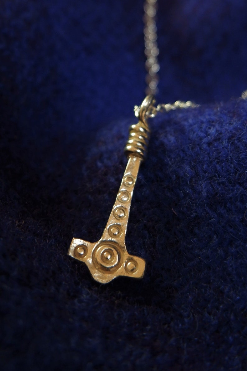 Anglo Saxon Thunor Hammer / Thors hammer/ Mjolnir. Available in silver or bronze image 9