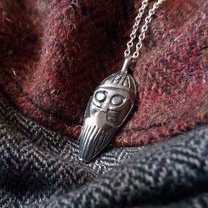 Handmade Anglo Saxon Woden/Odin? Head Pendant in Silver or Bronze