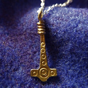 Anglo Saxon Thunor Hammer / Thors hammer/ Mjolnir. Available in silver or bronze image 3