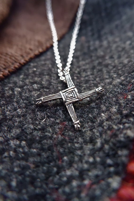 St Brigid s Cross Pendant in Sterling Silver Made in Scotland