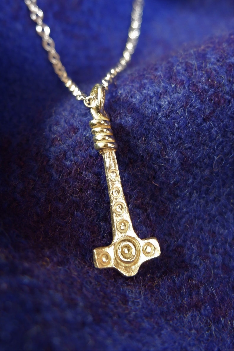 Anglo Saxon Thunor Hammer / Thors hammer/ Mjolnir. Available in silver or bronze image 8