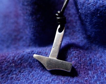 Hand forged Replica Mjolnir based on a find from Norfolk, England - Silver