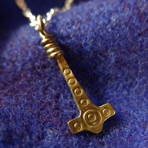 Anglo Saxon Thunor Hammer / Thors hammer/ Mjolnir. Available in silver or bronze image 2