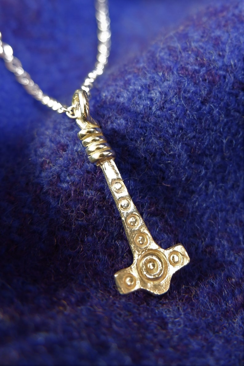 Anglo Saxon Thunor Hammer / Thors hammer/ Mjolnir. Available in silver or bronze image 7