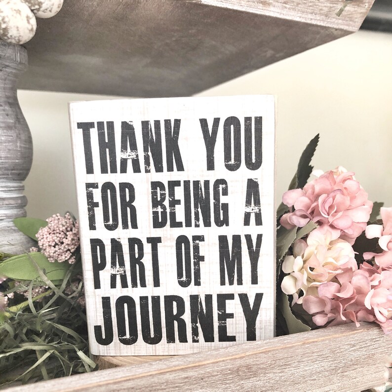 Thank You for a Being Part of My Journey - Etsy