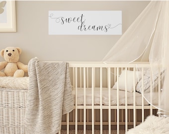 Lienzo decorativo para habitación infantil "Dulces sueños": una suave canción de cuna