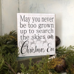 May You Never be too Grown up to Search The Skies on Christmas Eve