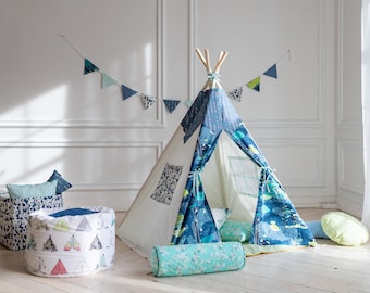 Panda teepee | Etsy Panda in Teepee Pillow, Boy Nursery