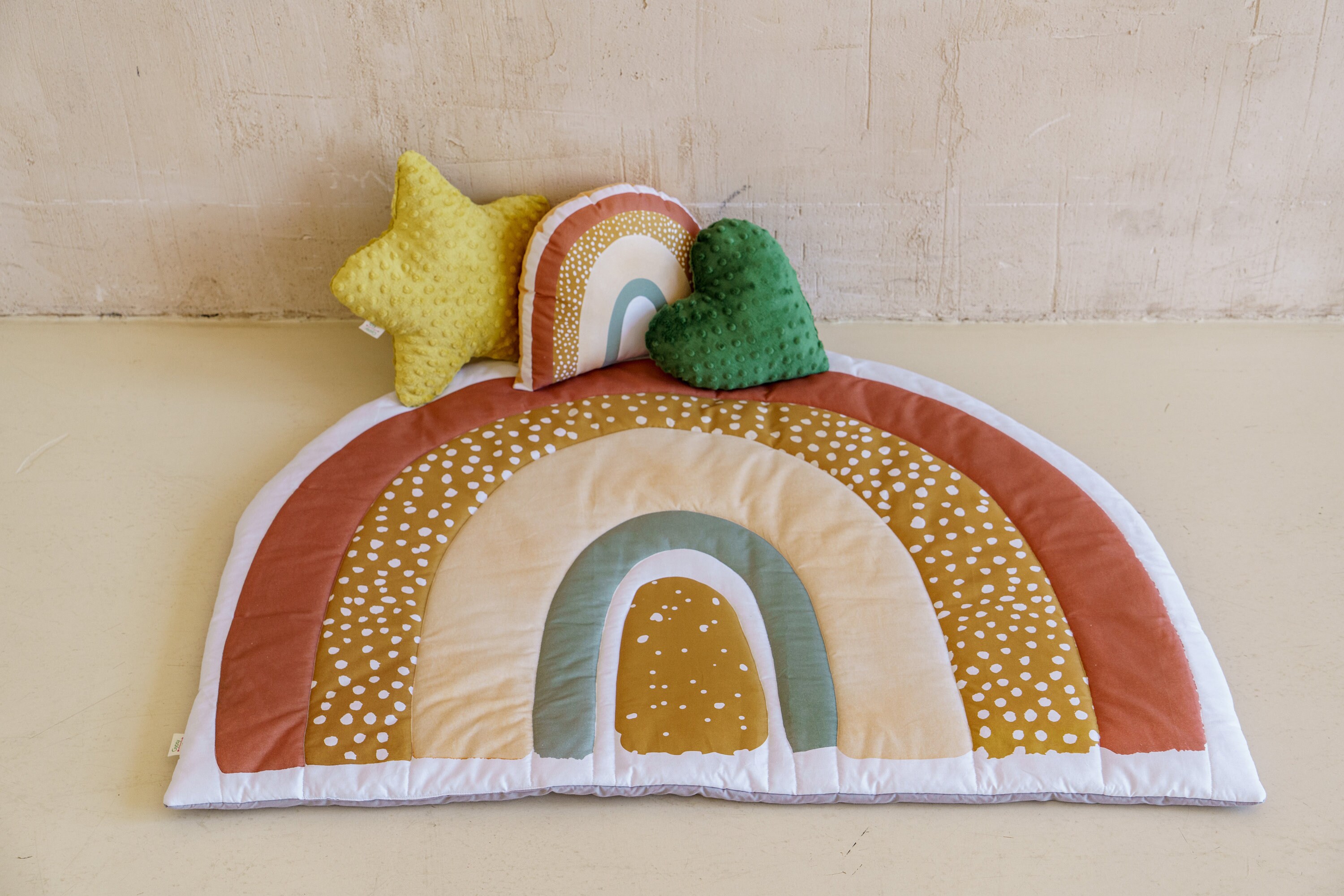 Rainbow Mat Kids Gifts Quilted Baby Mat Ranibow Mat With Etsy