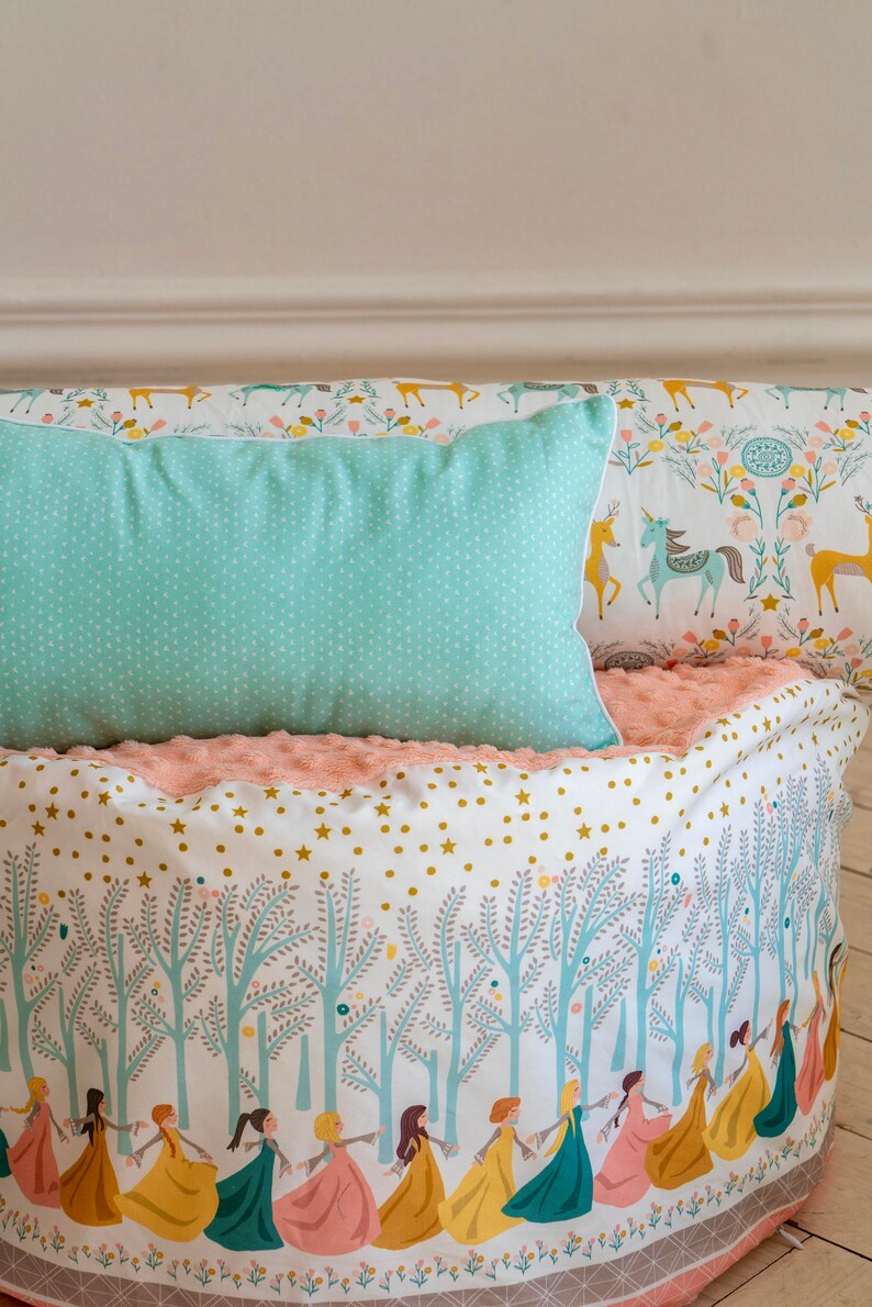 Kids Pouf Princess Nursery Ottoman Kids Playroom Idea Etsy