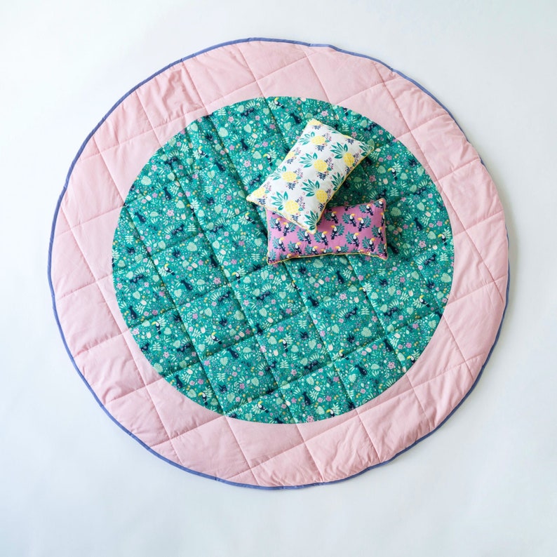 nursery decor padded play mat sensory play mat Baby play mat personalized baby gift decor floor mat baby room decor baby activity mat