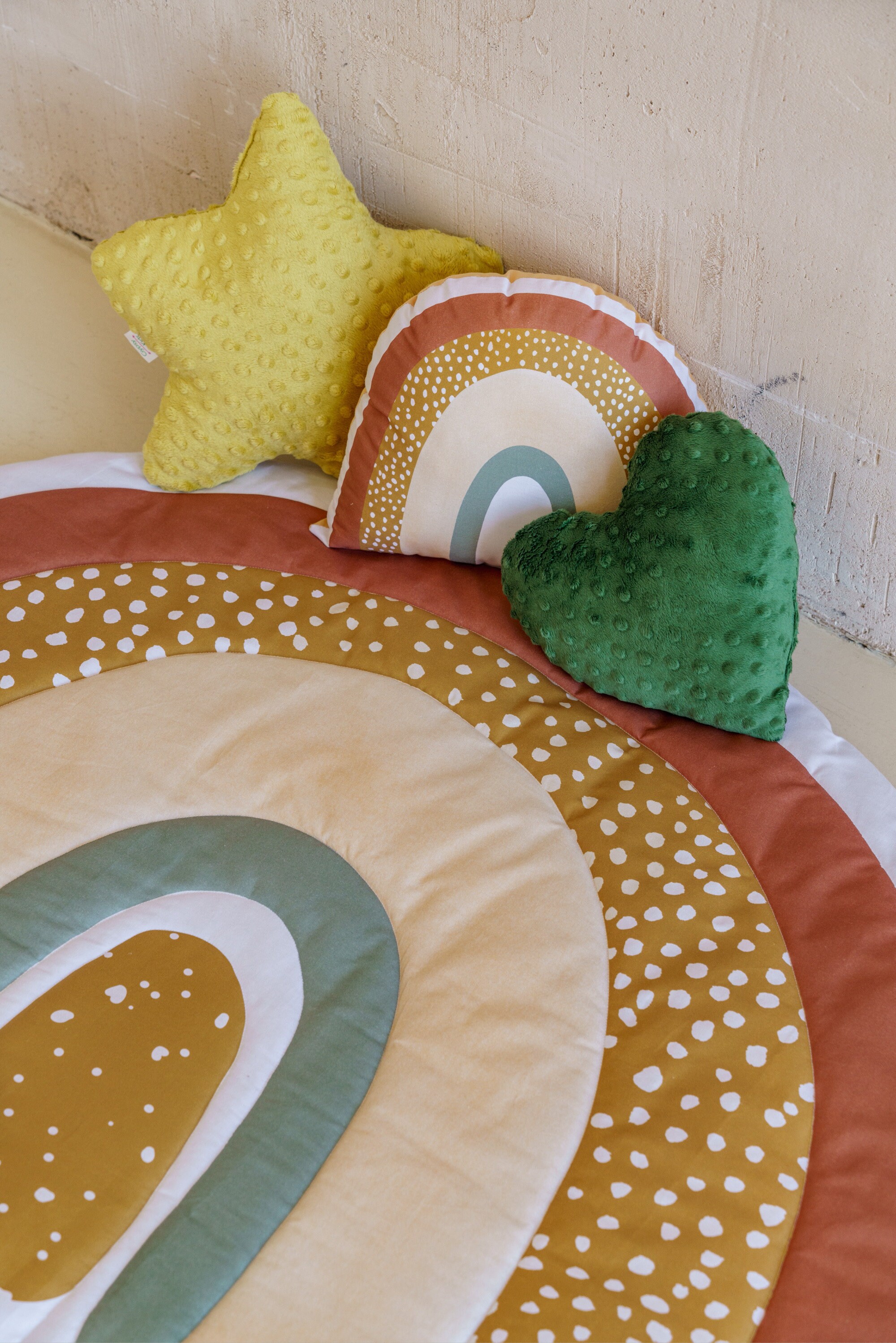 Rainbow Mat Kids Gifts Quilted Baby Mat Ranibow Mat With Etsy