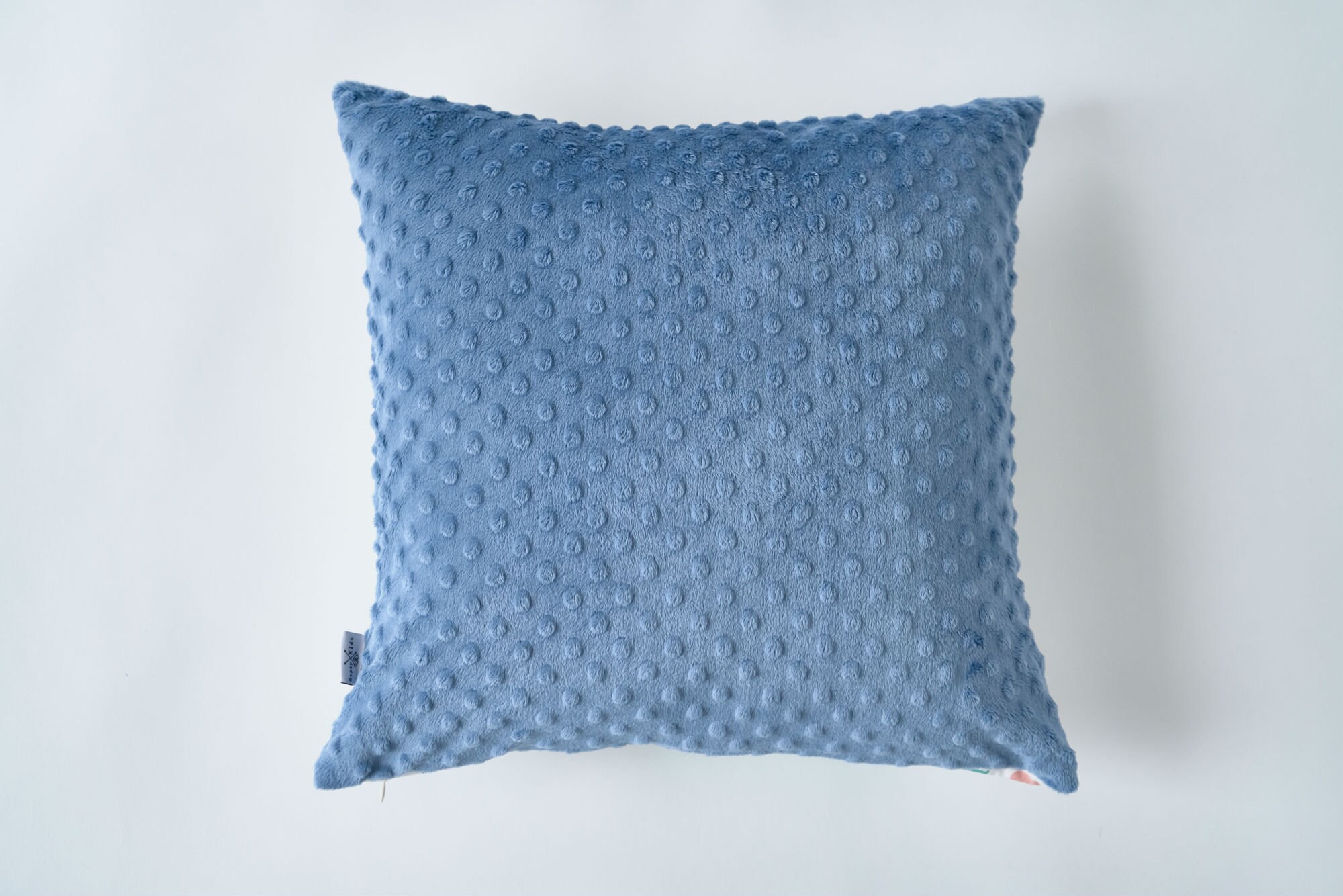 Baby blue pillow minky bed cushion for kids roomanimal print Etsy