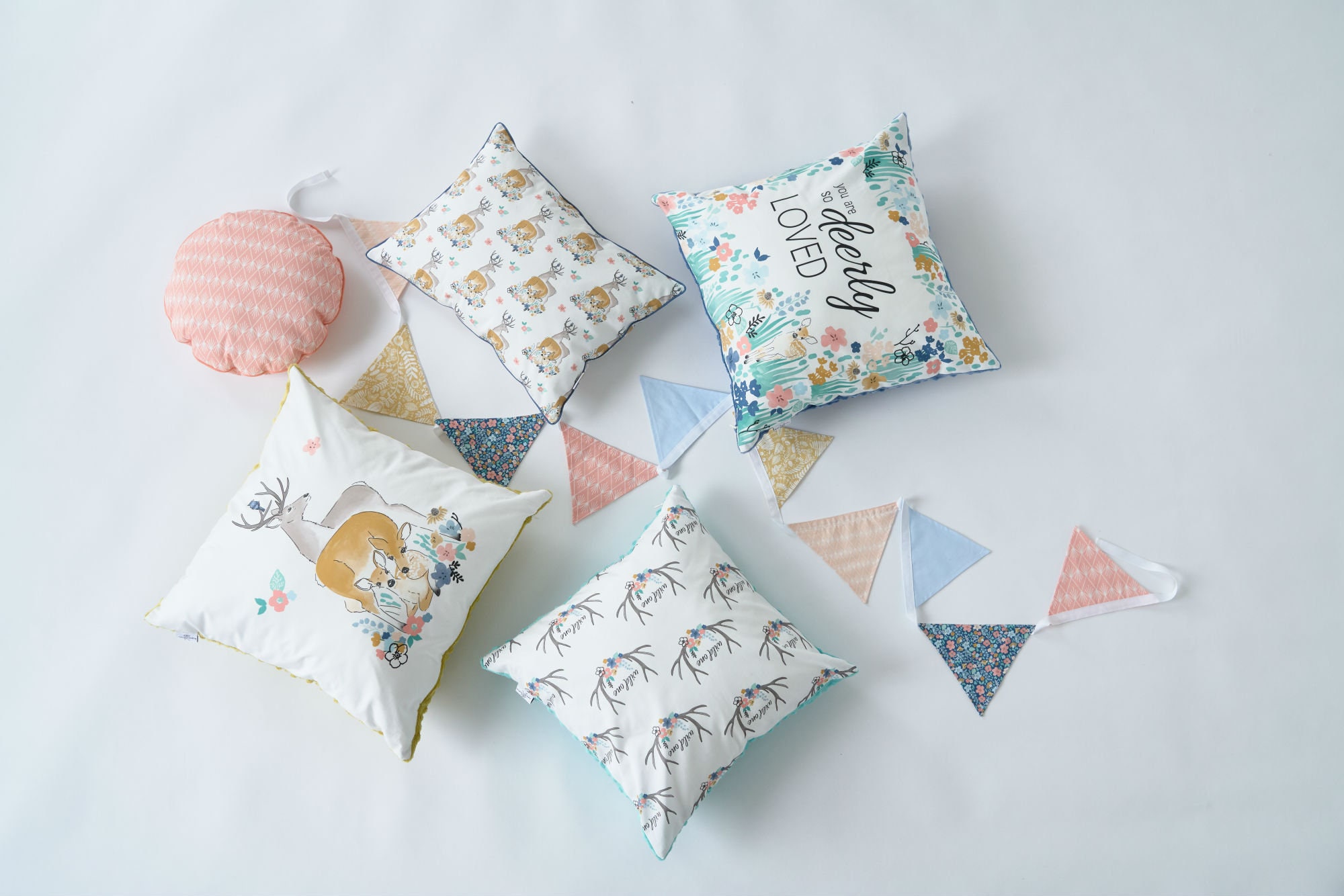 Baby blue pillow minky bed cushion for kids roomanimal print Etsy