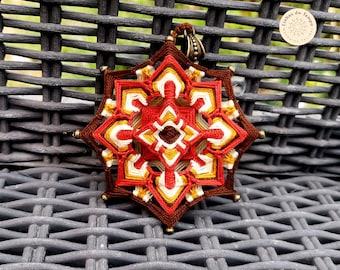 Mandala Being | Woven Jewelry Necklace | Handmade Mandala Pendant
