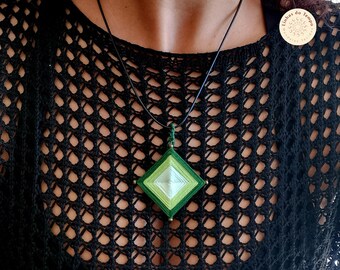 Mandala Orb | Woven Jewelry Necklace | Handmade Mandala Pendant