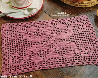 Crochet octopus pattern DIY table lace doily Pillow case PDF pattern Stay home activities