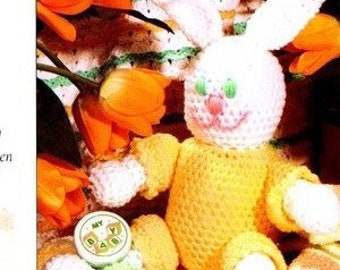 Easter bunny crochet pattern PDF Rabbit amigurumi pattern DIY plush toy tutorial in English