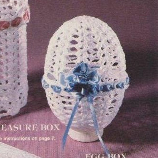 Crochet Easter egg cover pattern PDF egg cosy Vintage crochet pattern in English