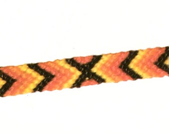 Chevron friendship bracelet tutorial DIY PDF macrame pattern for beginners Stay home activities