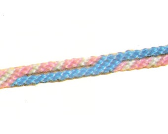 Zigzag macrame friendship bracelet pattern for beginners PDF Bracelet macrame tutorial