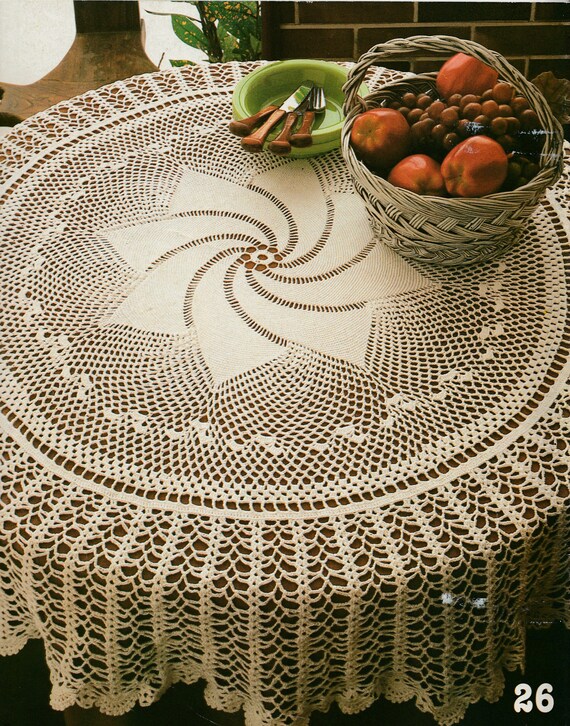 Crochet Tablecloth Pattern In German Lace Doily Graph Singapore German Lace Doily Crochet Graph, Lace Doily Round Table Runner