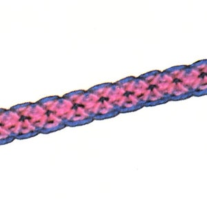 Flower friendship bracelet pattern for beginners Boho macrame tutorial (German PDF download) DIY for kids crafts