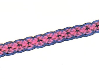 Flower friendship bracelet pattern for beginners Boho macrame tutorial (German PDF download) DIY for kids crafts