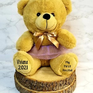 Dance Recital Bear-Recital Gift-Personalized Recital Gift-