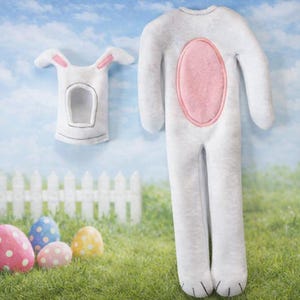 Bunny Suit for elf-Sweaters for Elves-Elf Doll Sweater-Elf Doll-Clothes for Elf-Elf Doll Sweater-Elf Prop-Easter-Easter Bunny Elf Sweater