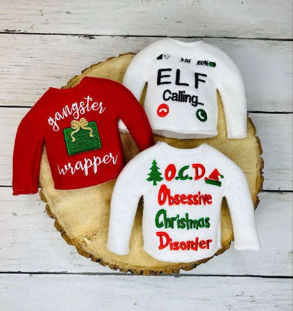 Ocd-christmas Elf Sweaters -sweaters for Elves-christmas Fun-elf
