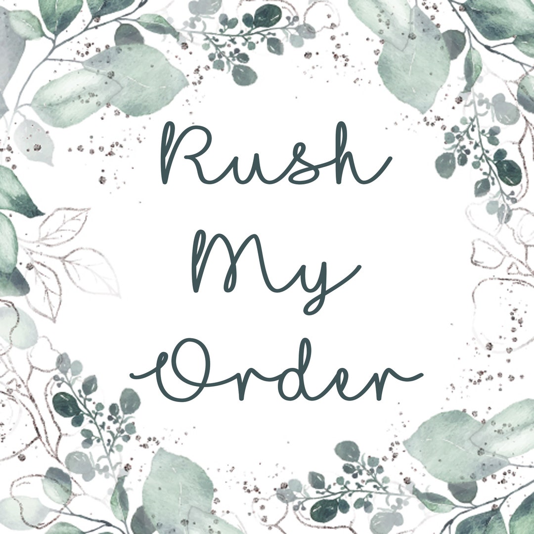 Rush My Order Skip the Line - Etsy