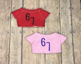 67 Little Monster Sweater-Sweaters for Monsters-Monster Doll Sweater Fits 6 Inch Monster Doll-Clothes for Monster-Cool Monster Costume